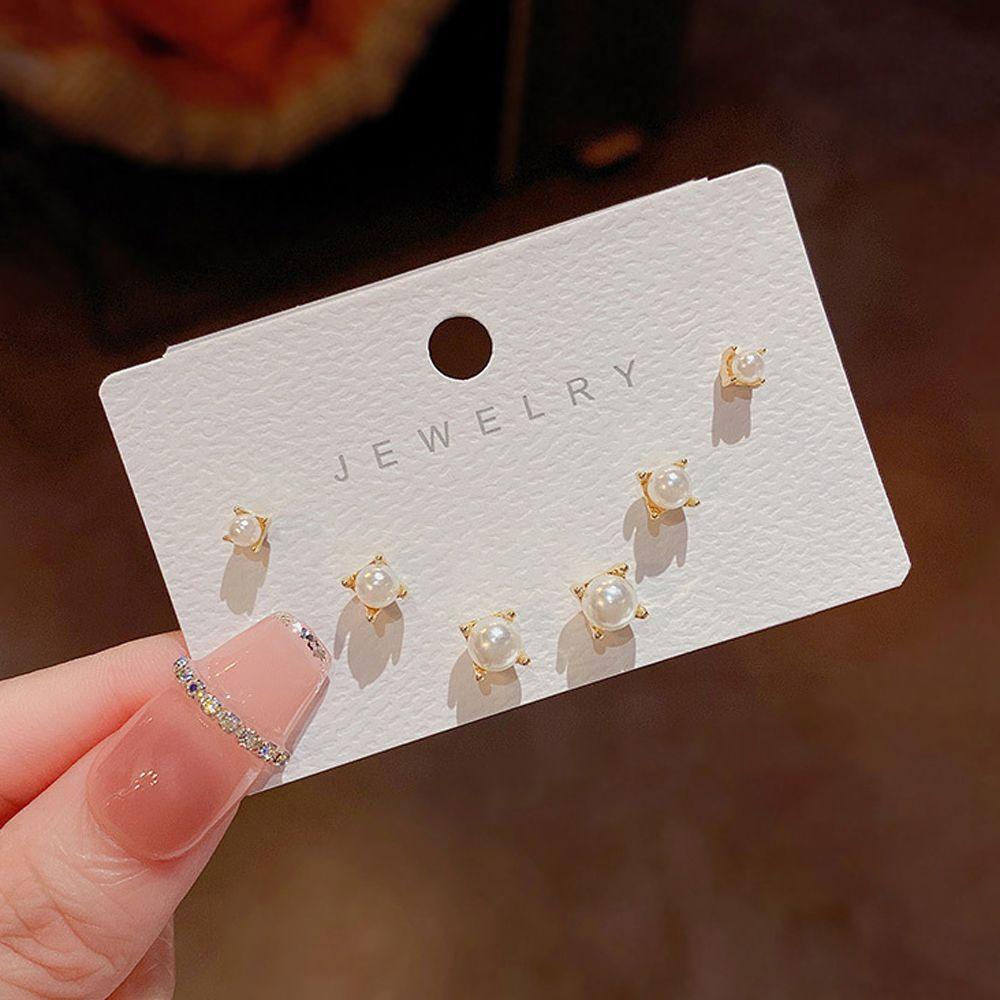 Mxbeauty Set Anting Perempuan Elegan Klasik Hati Temperamen Manis Perhiasan Fashion Sederhana