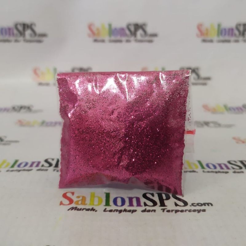 BUBUK GLITER FUSCHIA PINK GLITTER POWDER 5gr ZIP LOCK