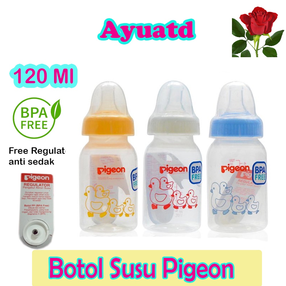 Botol susu Pigeon Free BPA 120 ml