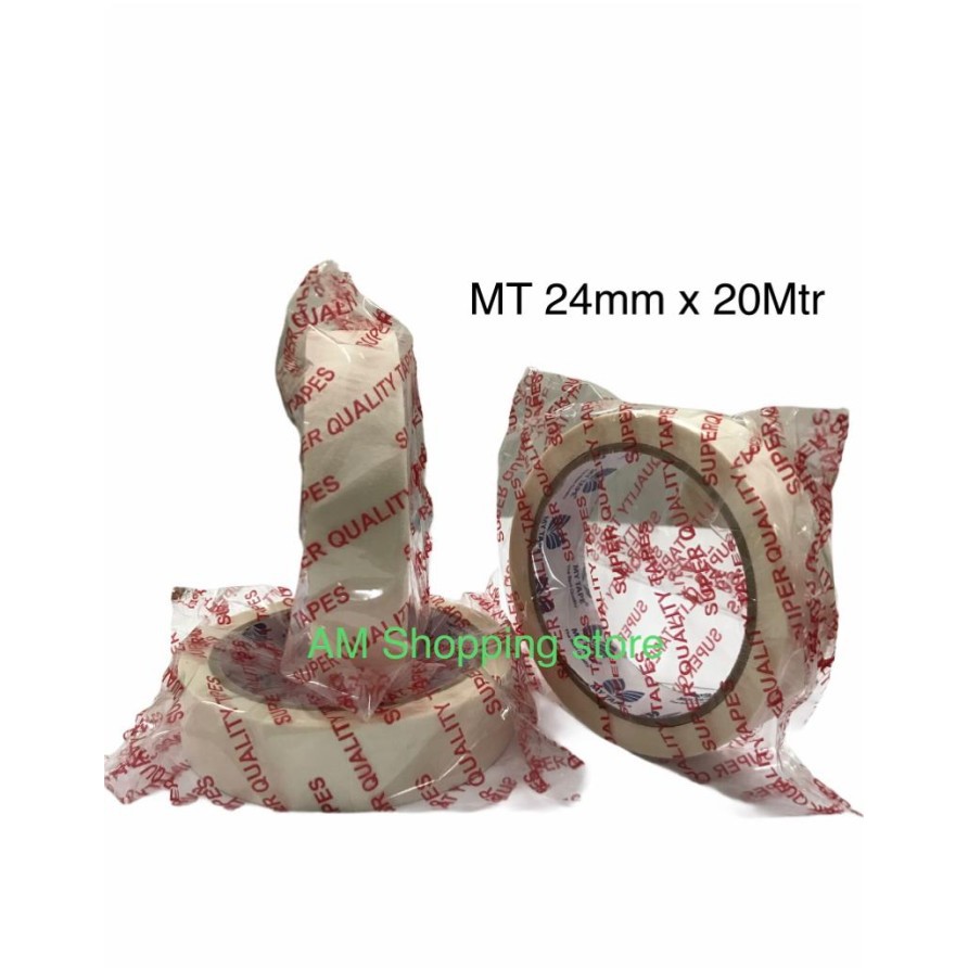 

MASKING TAPE 22MM / LAKBAN KERTAS 1 INCH PANJANG 20 METER