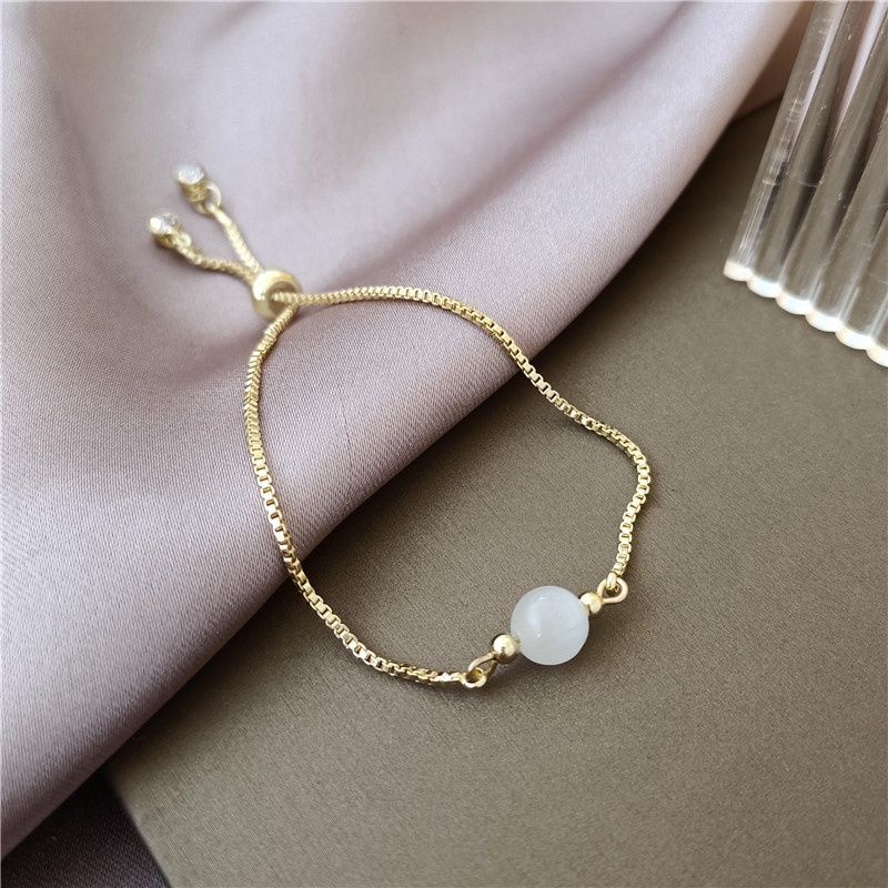 FerenHongXia Bracelet Gelang serut Korean Simple untuk wanita warna GOLD