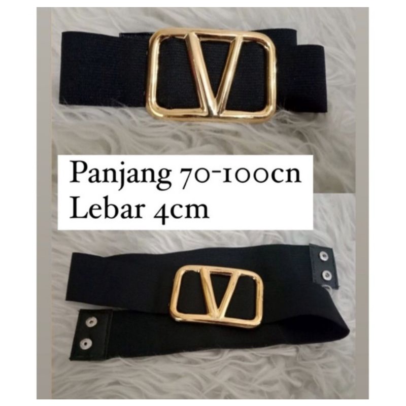 Ikat Pinggang Wanita Murah Meriah - Belt Karet Melar - Gesper Pesta / Gamis