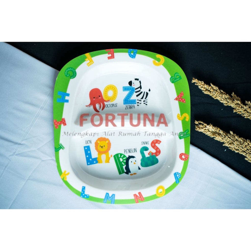 Piring Anak Melamin Motif Hewan