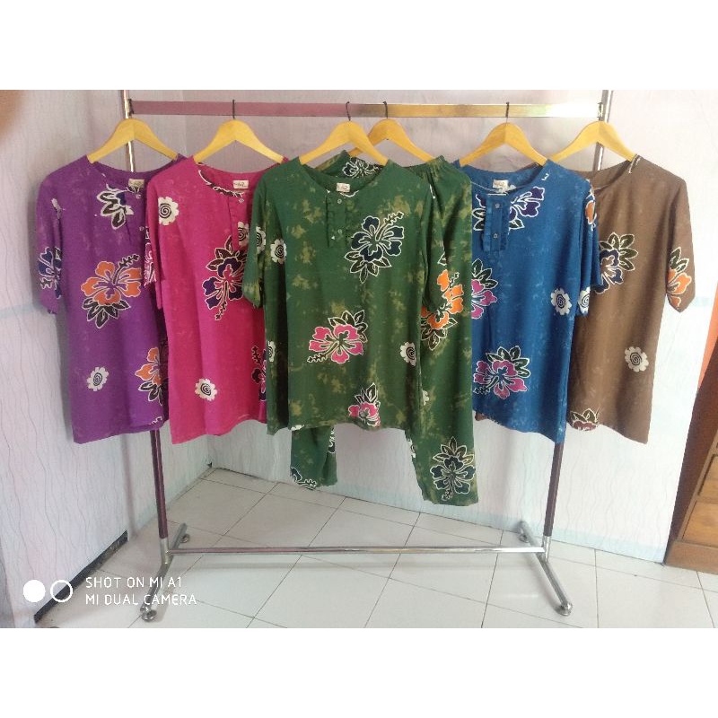 CP BATIK CAP MOTIF SUNAN GROSIR BATIK PEKALONGAN ONE SET CELANA PANJANG BATIK CETAK