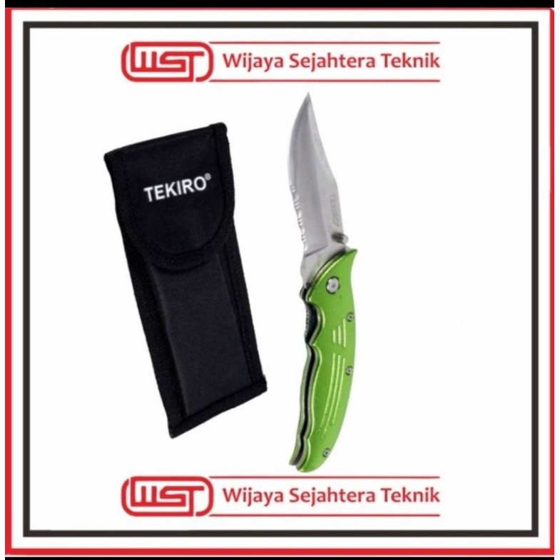 Tekiro Pisau Lipat Stanless - Pisau kemah Pisau Sabit