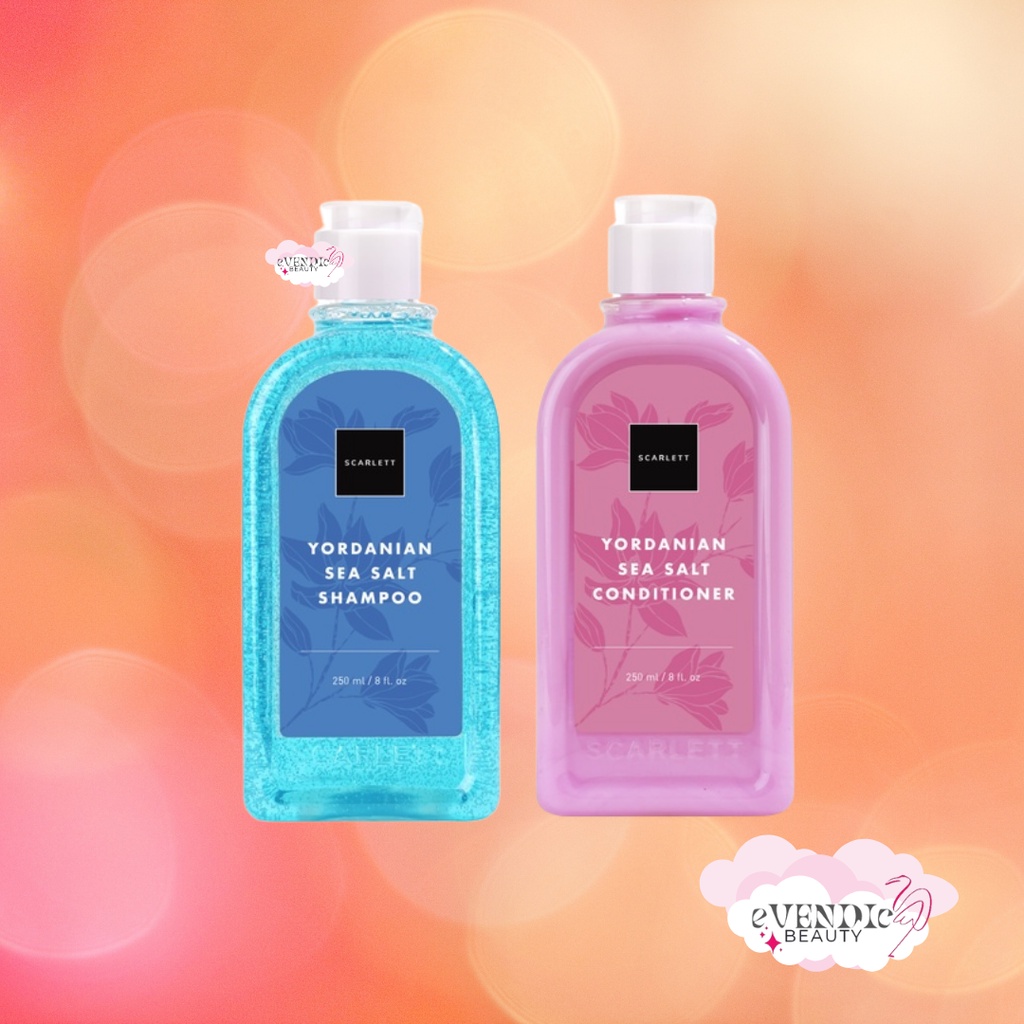 Scarlett Yordanian Sea Salt Shampoo &amp; Sea Salt Fragrance Conditioner BY felicya angelista sampo condi kondi rambut