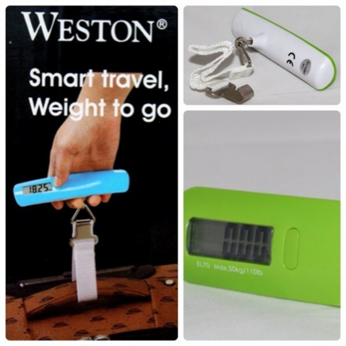 Luggage Scale Weston Timbangan Gantung Koper Tas Travel Digital