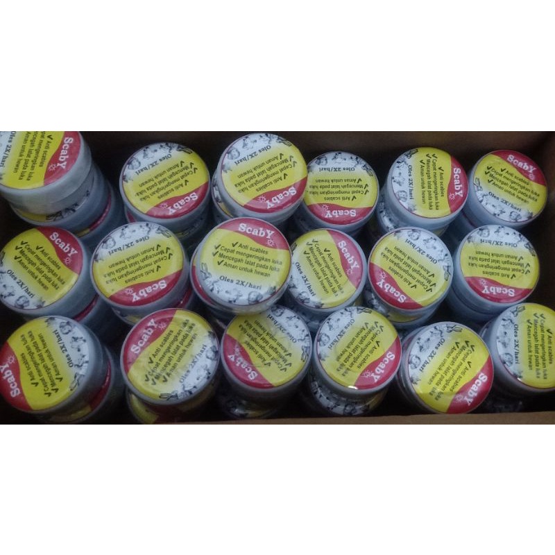 Salep Hewan ScabY, aman hewan hamil, anti Jamur, anti Scabies untuk Kelinci, Kucing, Kambing, Sapi,n