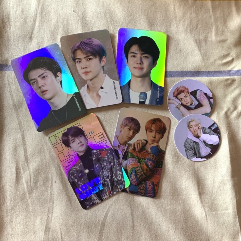 SEHUN HOLOGRAM PHOTOCARD SET BY FANSITE