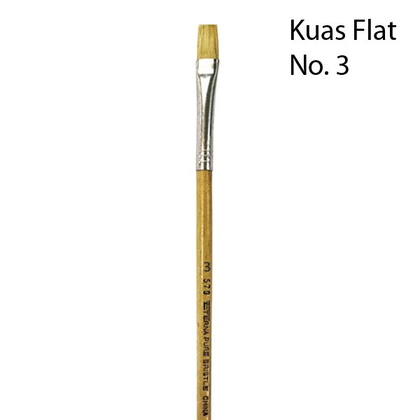 

Kuas Lukis Flat No 3 Air Acrylic Oil