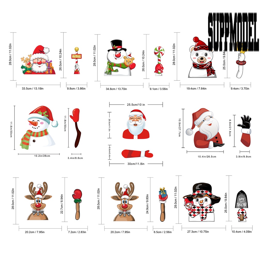 Stiker Wiper Motif Santa Claus Untuk Mobil