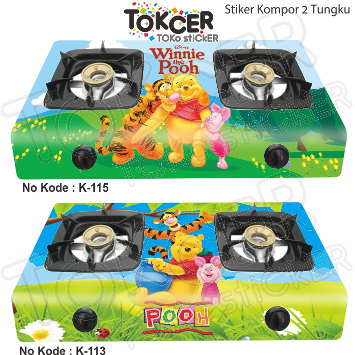 Stiker Kompor 2 Tungku Winnie The Pooh