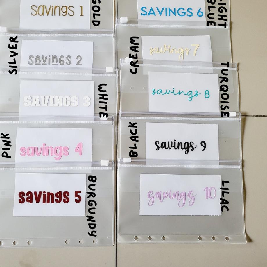 

❤[BIG ⚡ALE!!!]❤ Tambahan Pouch Budget Binder dengan label sticker produck terlaris