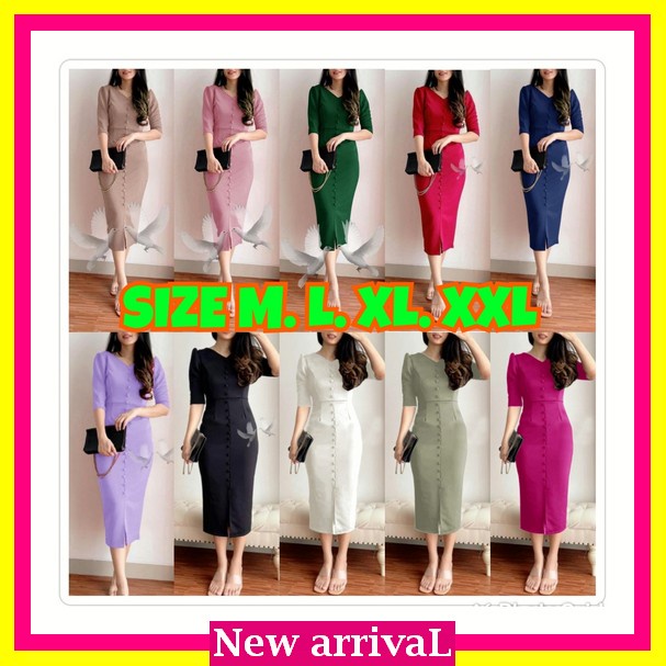 Jyacolection-Dress Natal Terbaru-Dress Wanita Terbaru-Gaun Natal Terbaru-Dress Korea-Dress Remaja-Ga