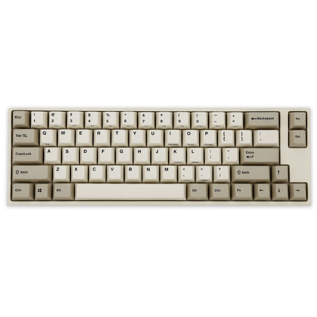 Leopold FC660M TwoTone White PD 65% DoubleShot PBT Mechanical Keyboard