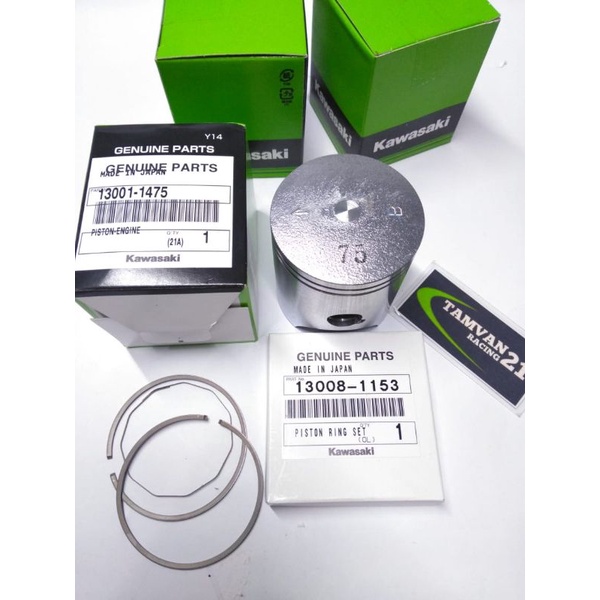 PISTON SEHER SET RING SEHER KODE B75 NINJA RR R SS ORIGINAL