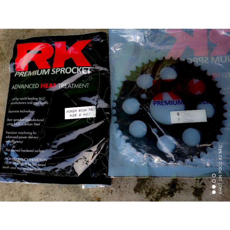 Gear RK TAKASAGO (Belakang) 428 : MEGAPRO, NMP, CB150R, CBR150, VERZA,TIGER,GL