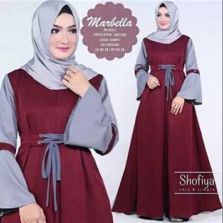  Baju  gamis remaja  moderen model kekinian  Maxi serut 