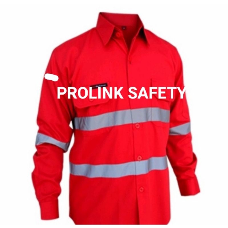 BAJU SAFETY MERAH SCOTLIGT DOBLE DADA