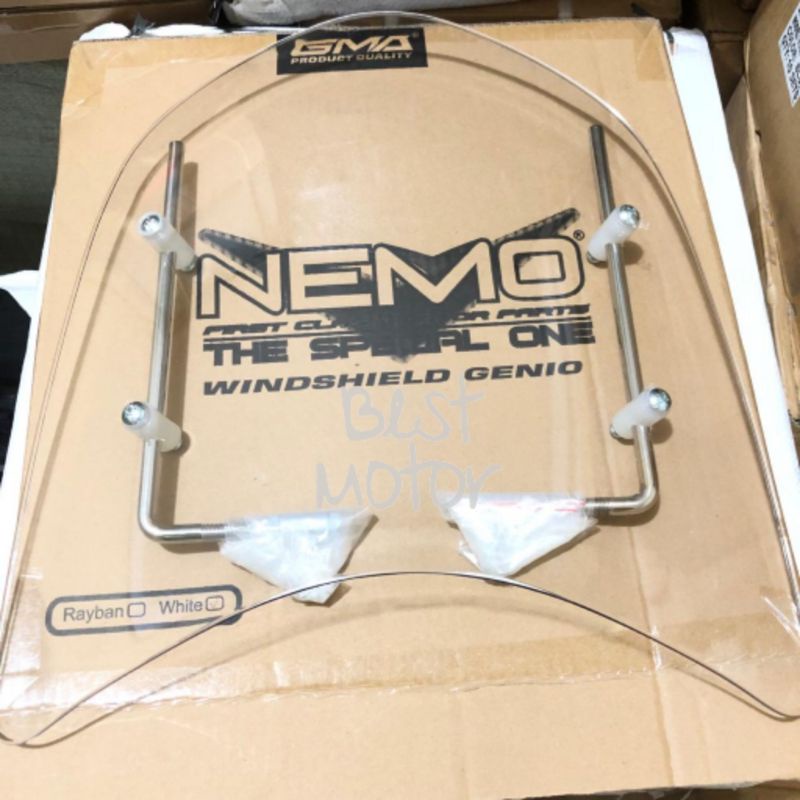 Visor Windshield Genio Nemo Motor Bebek Matic Winsil Genio