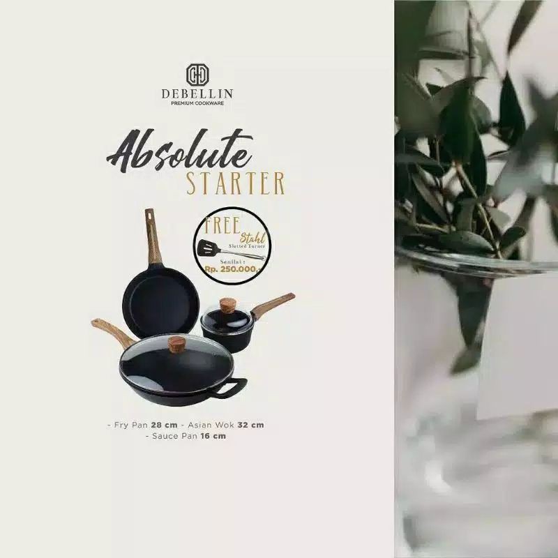 Debellin Absolute Starter Package Cookware Premium Original
