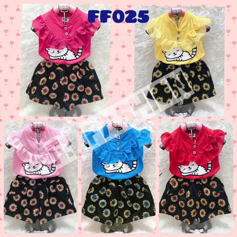 Baju Anak Murah FF025 Setelan Anak 6-18 Bulan / Baju Harian Anak / Baju Trendy