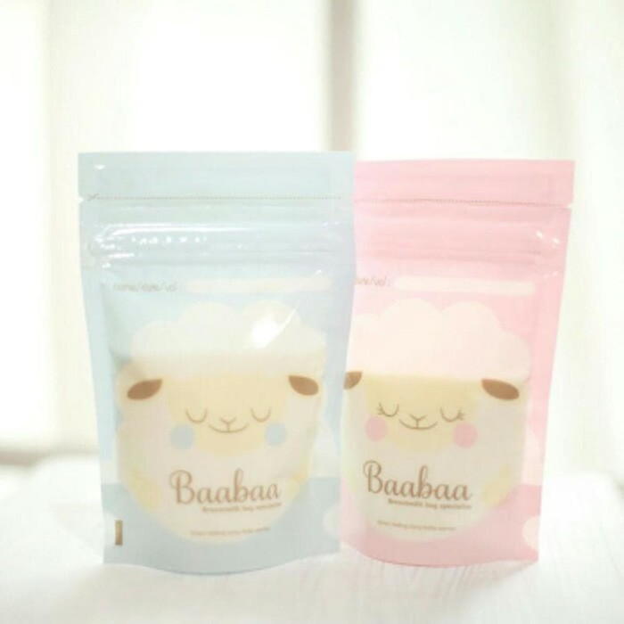 *PROMO* Baabaa Breastmilk storage Kantong Asi Pink / Blue / Clear Yellow 100ml 100 ml MADE IN KOREA