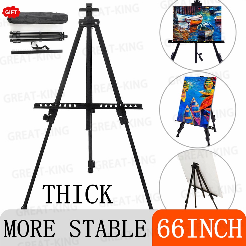 Standing Easel Stand holder lukisan Holder Easel besi tripod holder Melukis standing frame stand fot