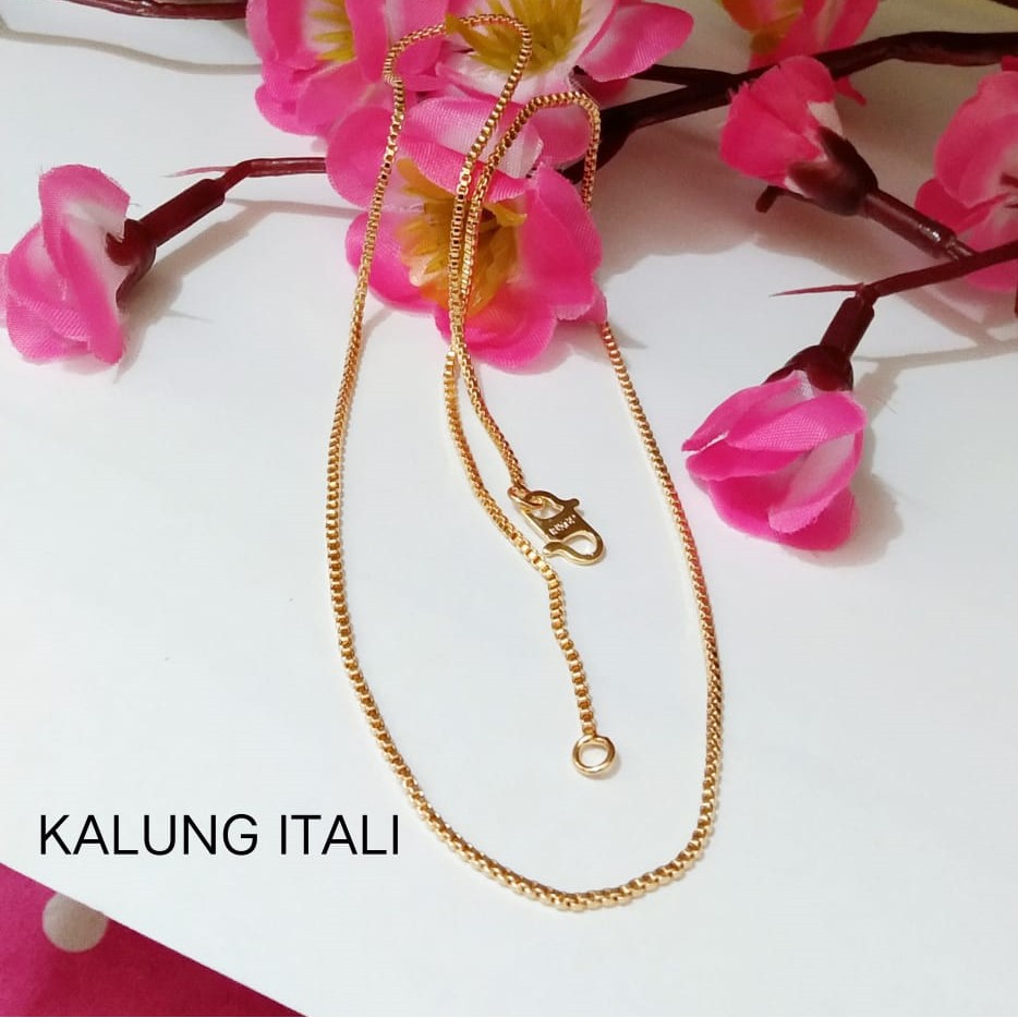 Kenten Acc - Kalung Rantai Perhiasan Wanita Fashion Harian Warna Emas Xuping / Kalung Itali E-2