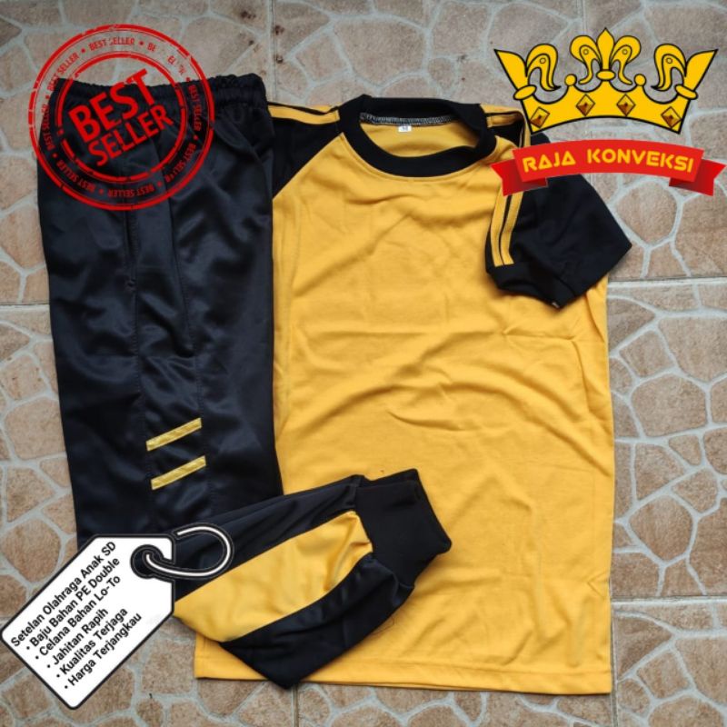 Setelan Olahraga Anak SD Panjang dan Pendek/Stelan Baju Training Olahraga Anak