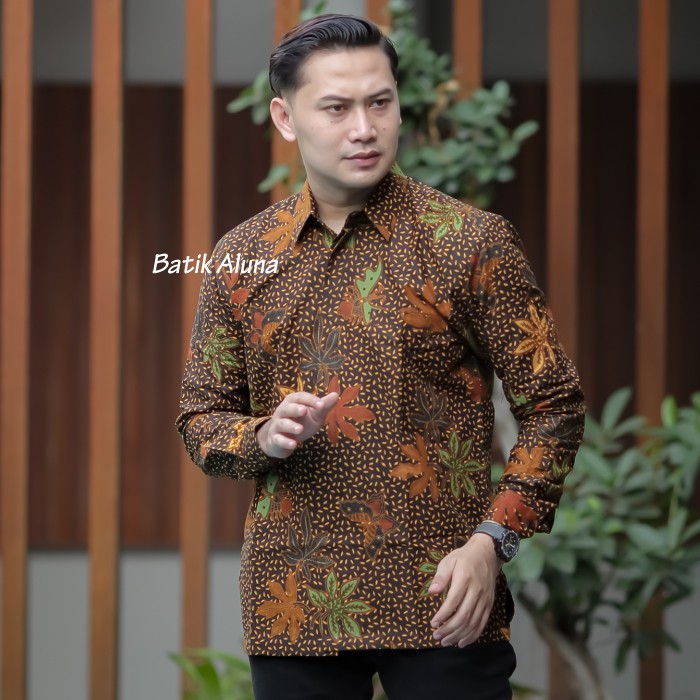 Cuci Gudang Batik Putra Bengawan Solo Premium Kemeja Lengan Panjang Pcw 052 YDOQjdJIpGxlYw