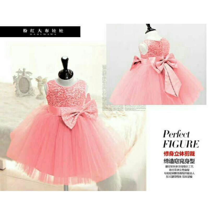 baju gaun dress ulangtahun anak kecil perempuan birthday party gaun