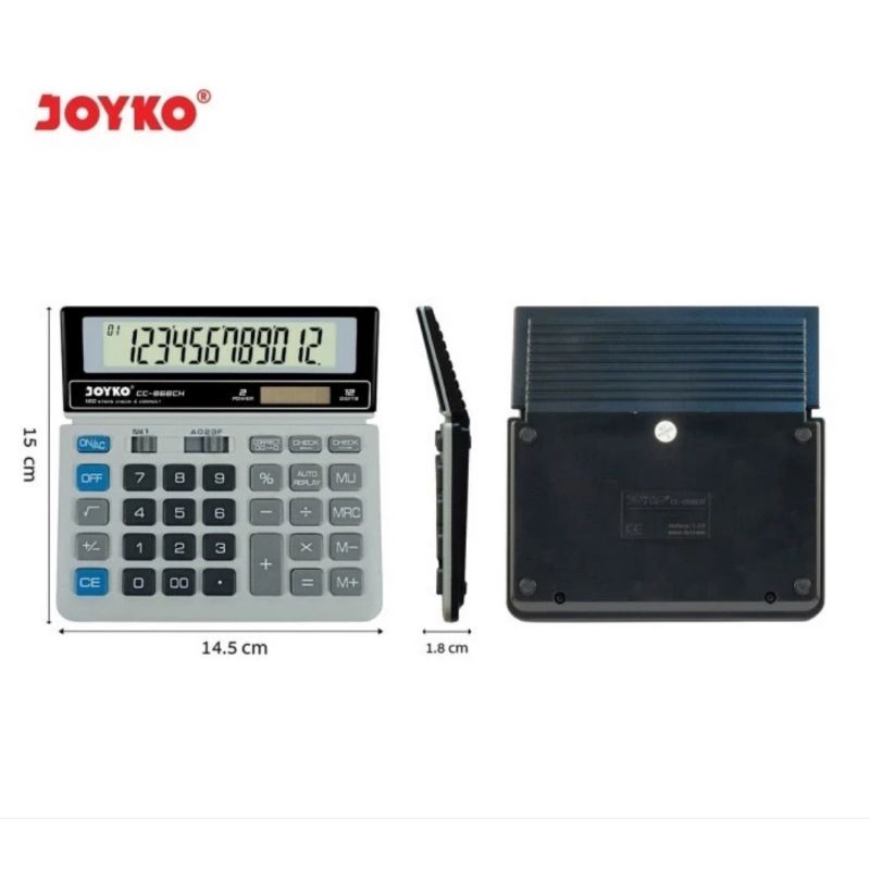 Kalkulator JOYKO CC 868CH Calculator Check Correct Cek Ulang 868 CH