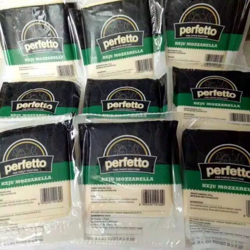 

Mozzarella perfetto 250gr kemasan original asli pabrik