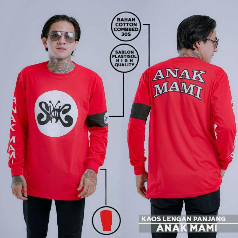 KAOS SLANK LENGAN PANJANG~ANAK MAMI~MERCHANDISE SLANK~T-SHIRT~COD~ORIGINAL SLANKERS