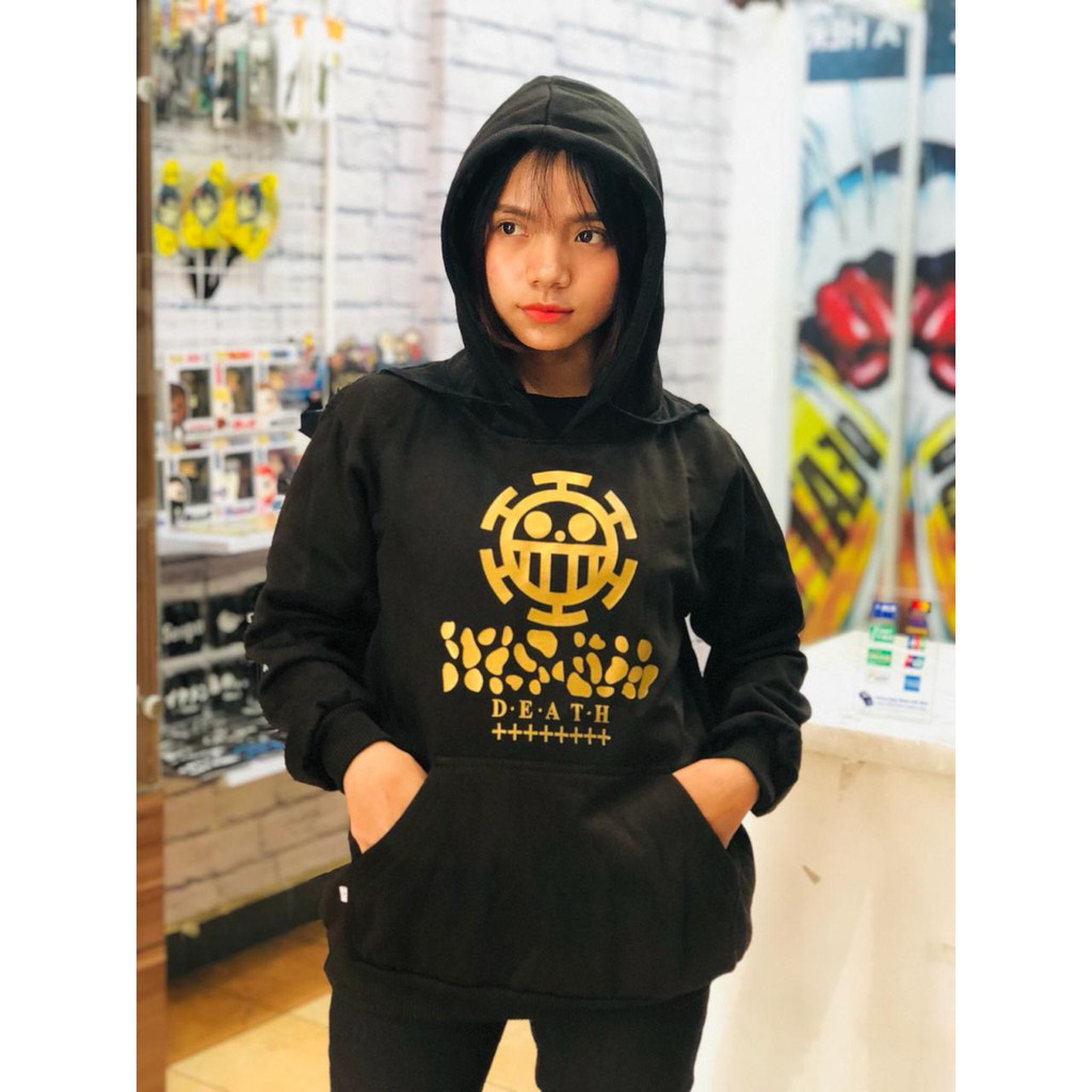 Hoodie Trafalgar Law Death Gold Black