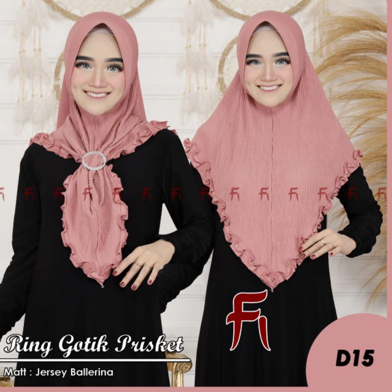 Hijab Ring Gotik Plisket By Fi Hijab