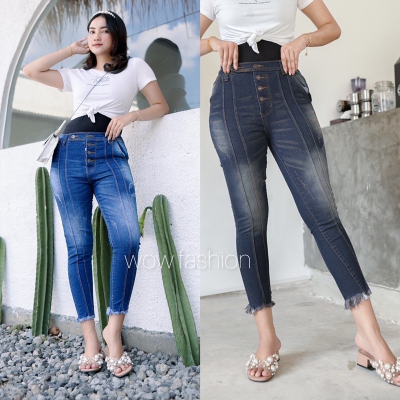 WOW-Bernice Jeans Celana Jeans 7/9 Wanita