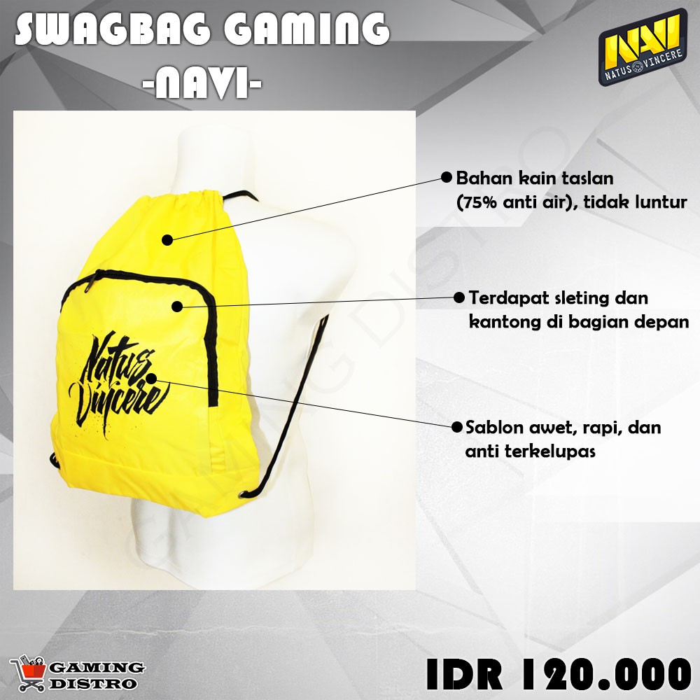 Tas Gaming Swagbag Navi Dota 2 - Tas Keren Swagbag Gaming Navi High Quality