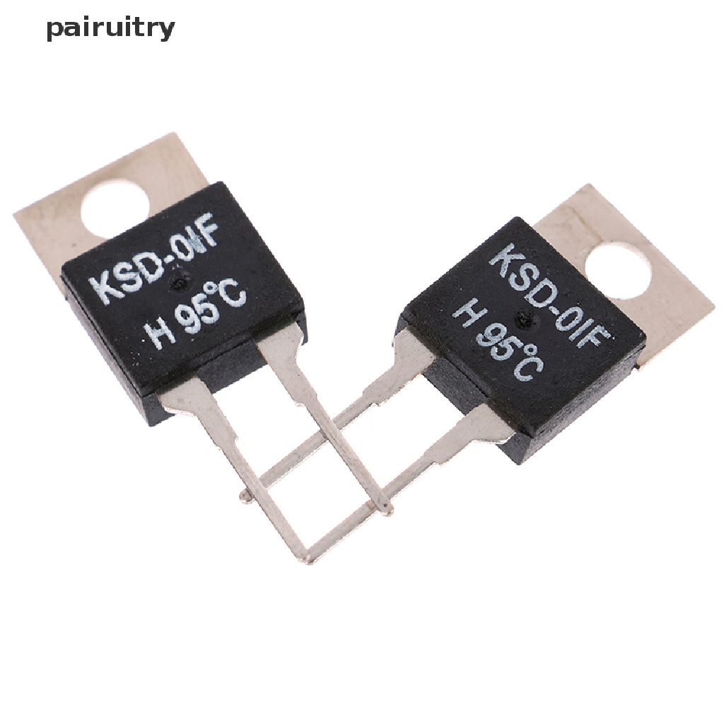 Prt 2Pcs Saklar Sensor Termostat Suhu KSD-01F 95 Degc PRT