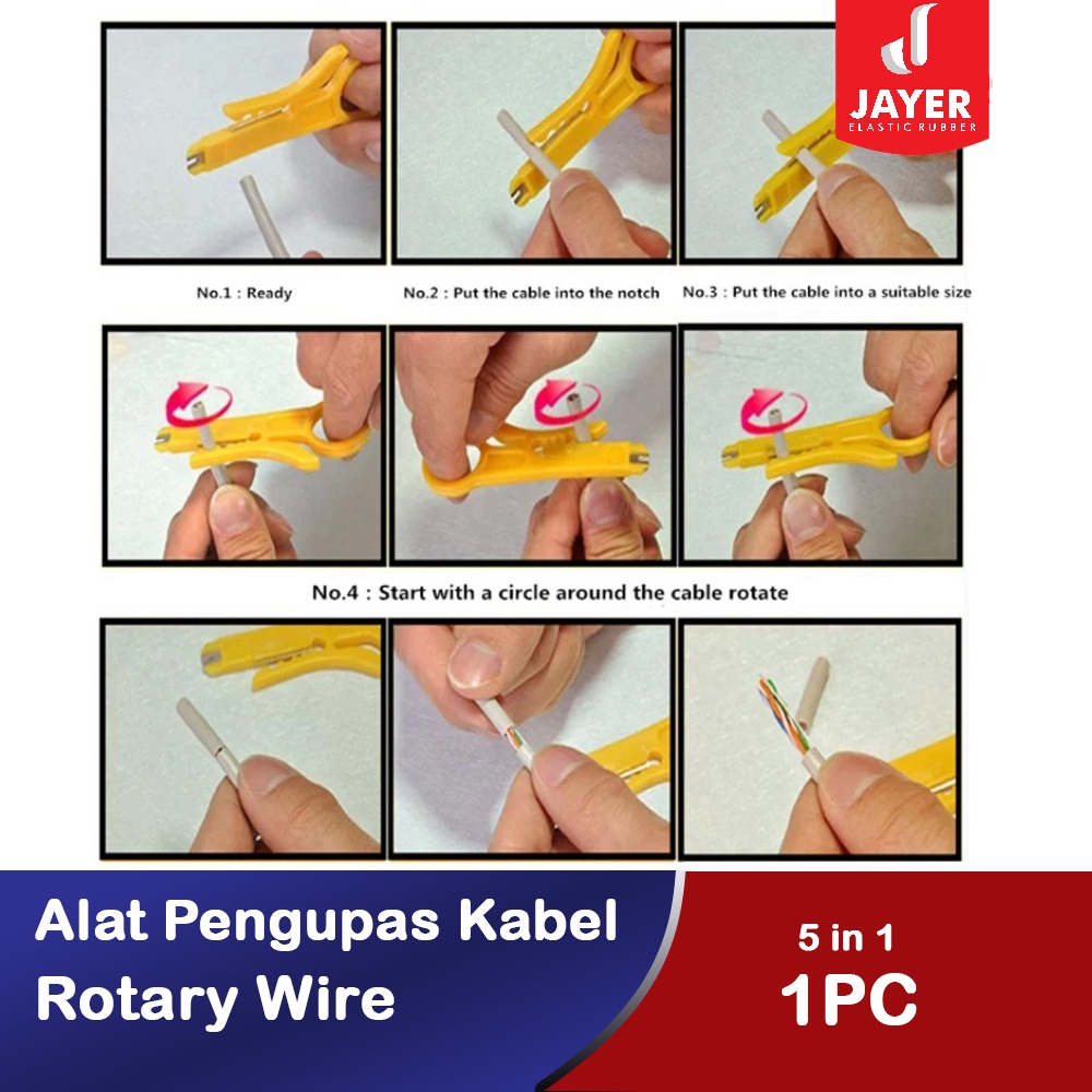 Alat Pengupas Kulit kabel / Tang kabel Rotary wire Universal 5 in 1