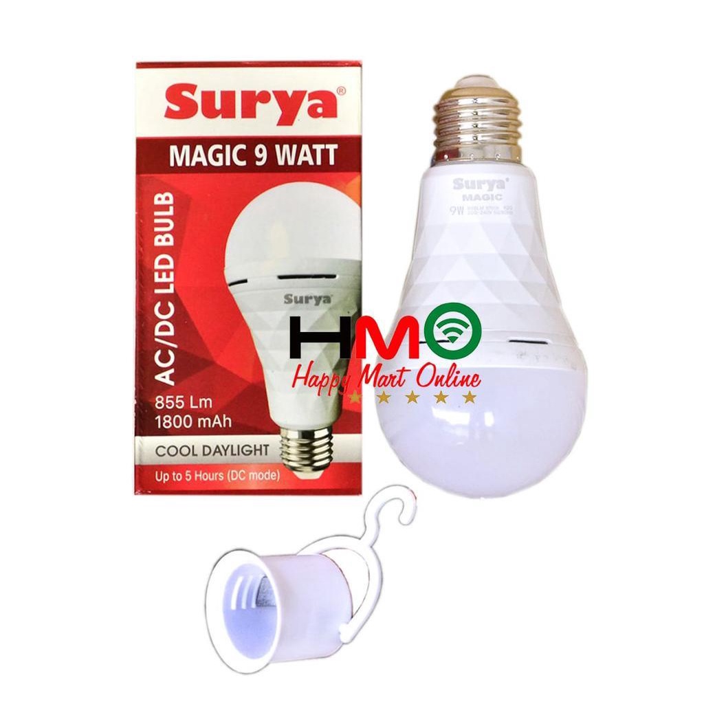 Lampu LED Emergency Surya Magic 9 Watt LED Bulb Surya Magic