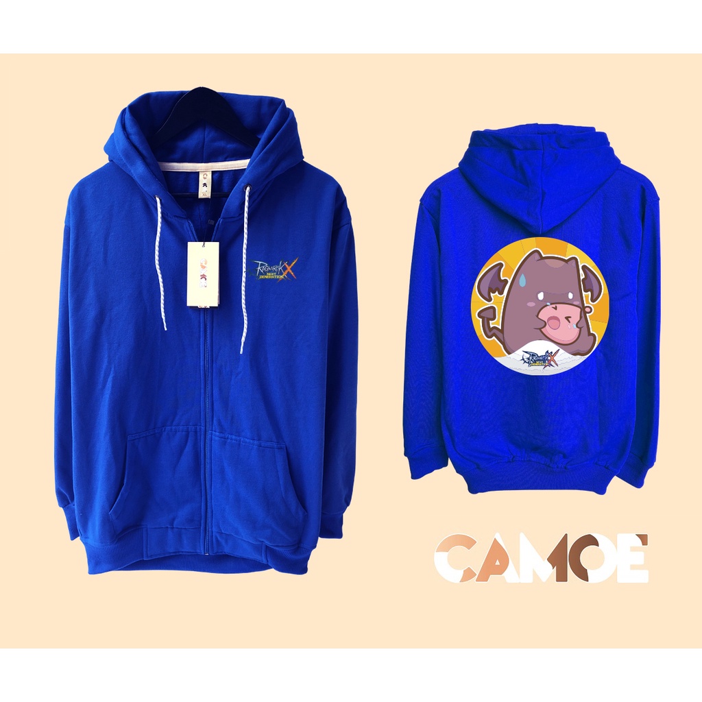 Jaket Hoodie zipper Gaming Ragnarok X Deviruchi Poring
