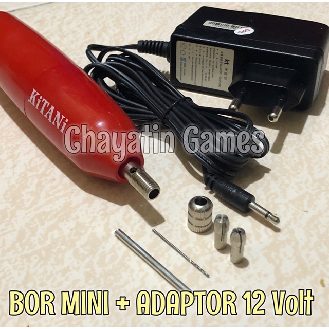 BOR MINI DRILL / MINI DRILL PCB 12Volt DC Alat Pembuat Lubang Pada Papan PCB KITANI