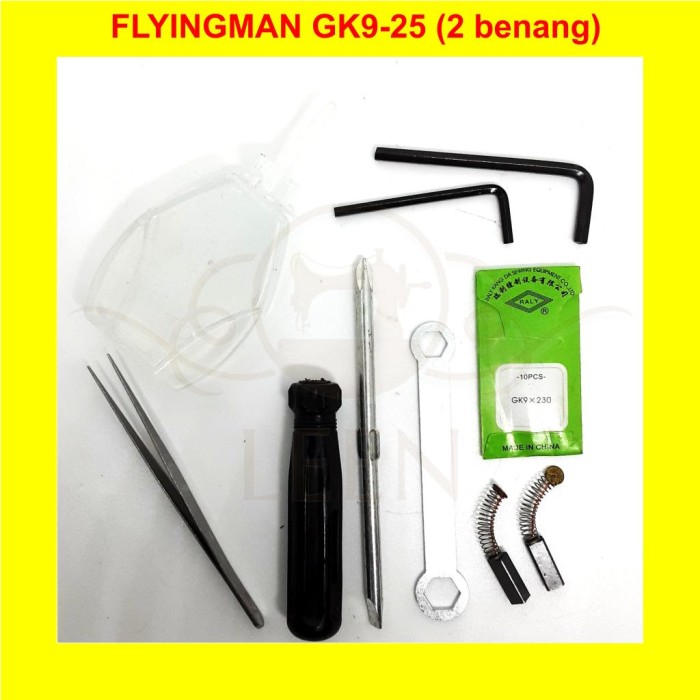 Mesin Jahit Karung Flyingman GK9-25 2 benang Portable Bag Closer LEEN