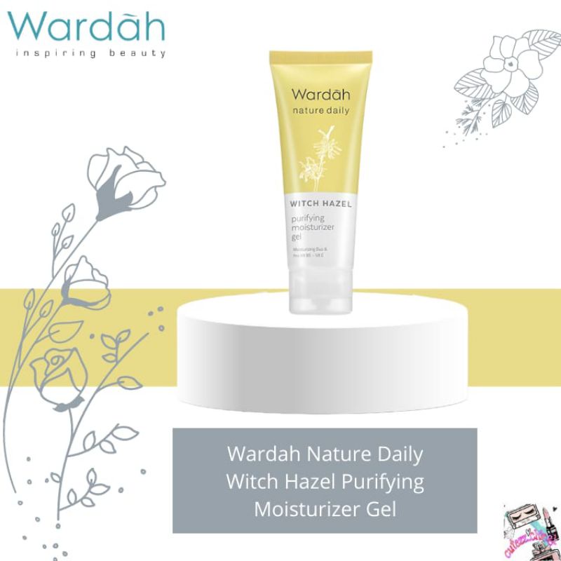 ☃Cutezz_Ching1☃Wardah Nature Daily Witch Hazel Purifying Moisturizer Gel 40ml (Kemasan Baru)