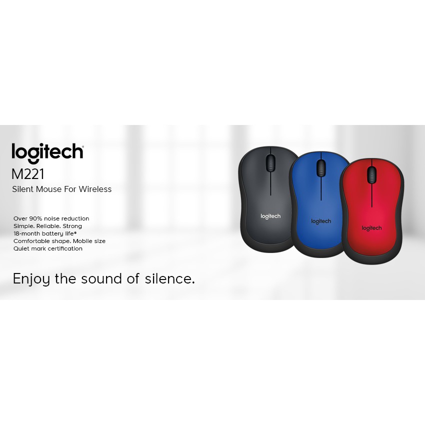 Logitech Wireless Mouse M221 Sillent