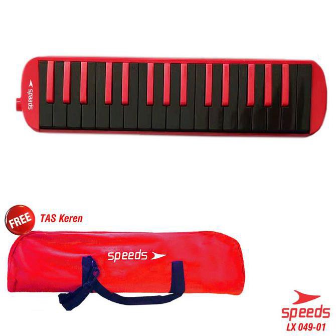 Alat Musik Pianika Set Selang Tas Speeds LX 049-1 Original - Hitam