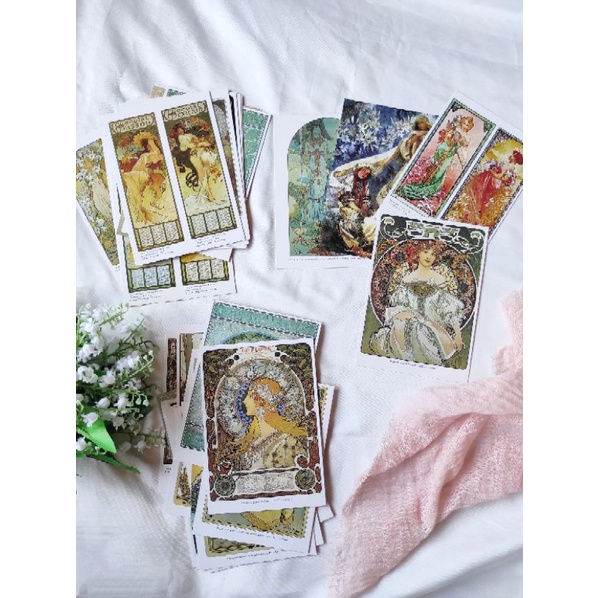 

Kartupos Alsponse Maria Mucha isi 5 lembar / Postcards Vintage