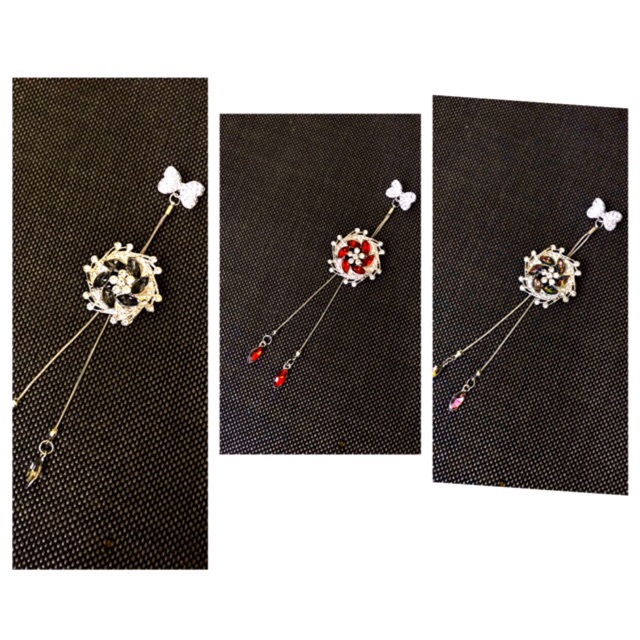 Bros Dagu Hijab Juntai Motif Bulat